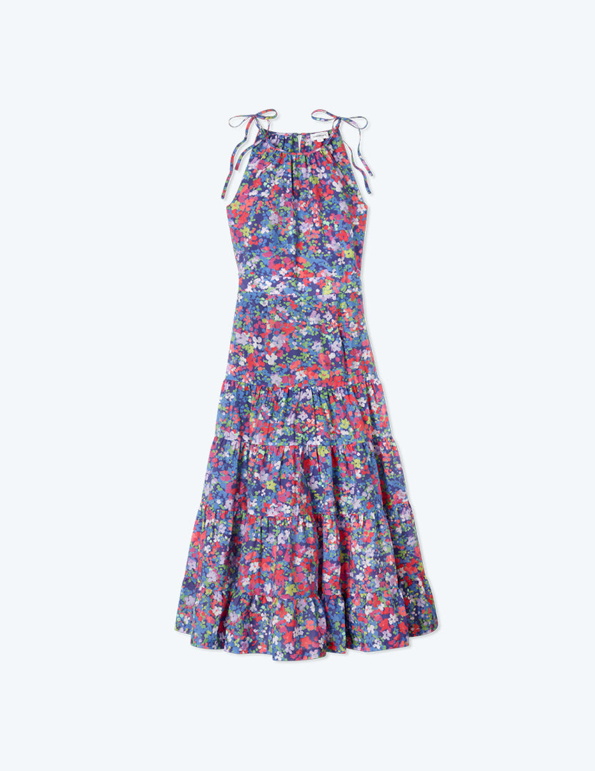 The High Neck Tiered Maxi Dress - Main