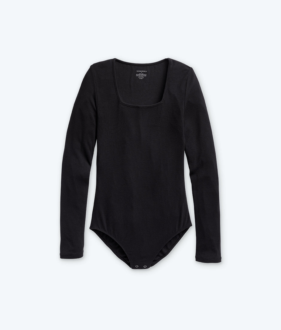 The Square Neck Day to Night Bodysuit: TENCEL™ Edition - Sea Urchin