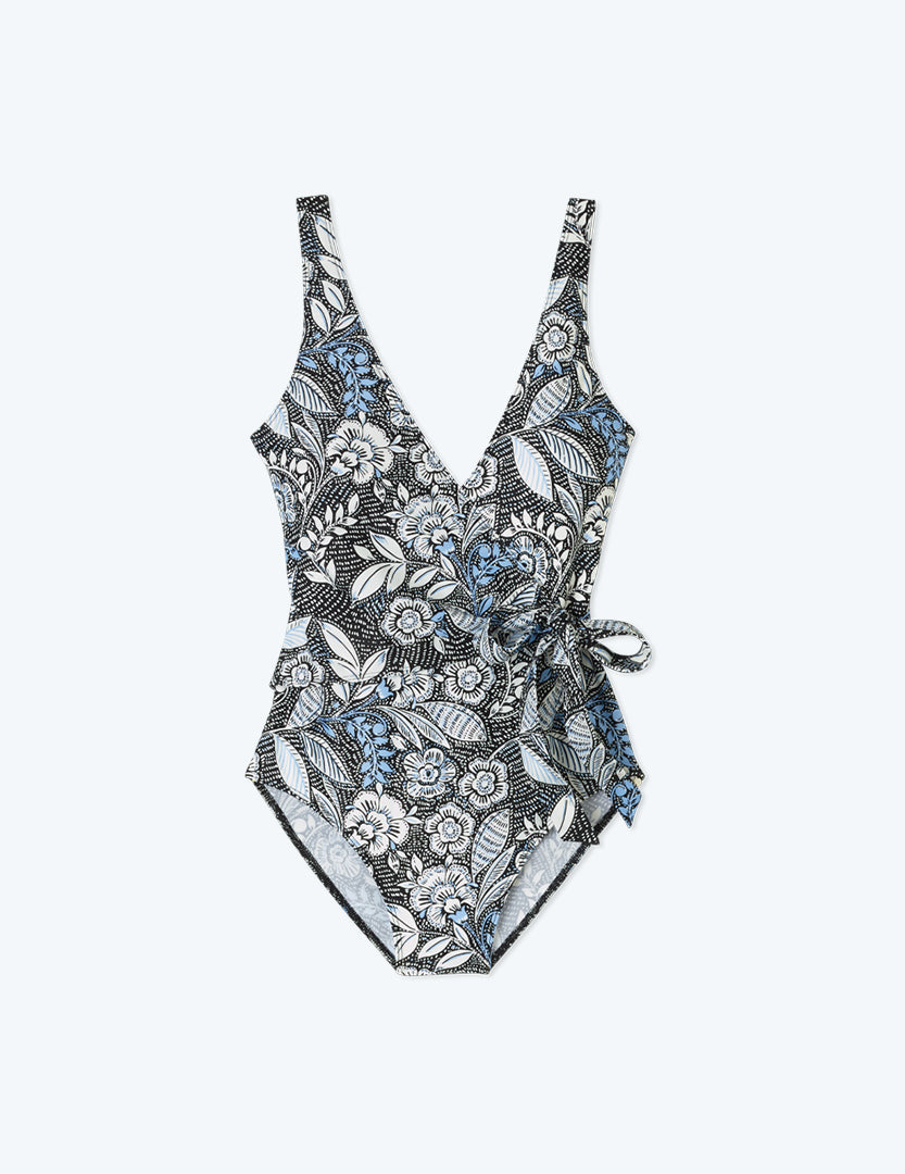 The Perfect Wrap One-Piece - Island Floral