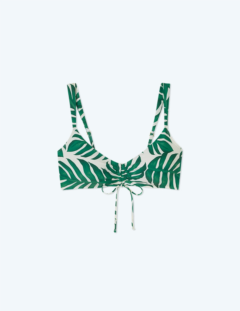 The Cinched Bikini Top - Paradise Palms