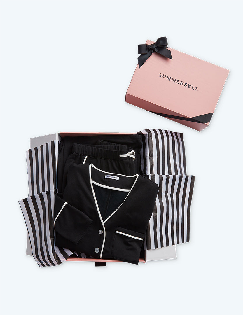The Cloud 9 Pajama Set - Sea Urchin & White Sand