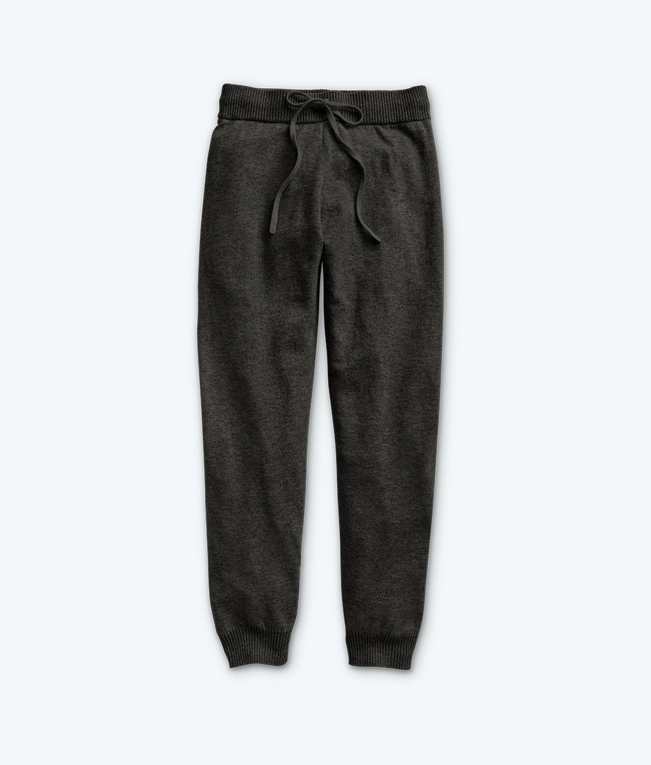 The Coziest Cashmere Blend Jogger - Charcoal
