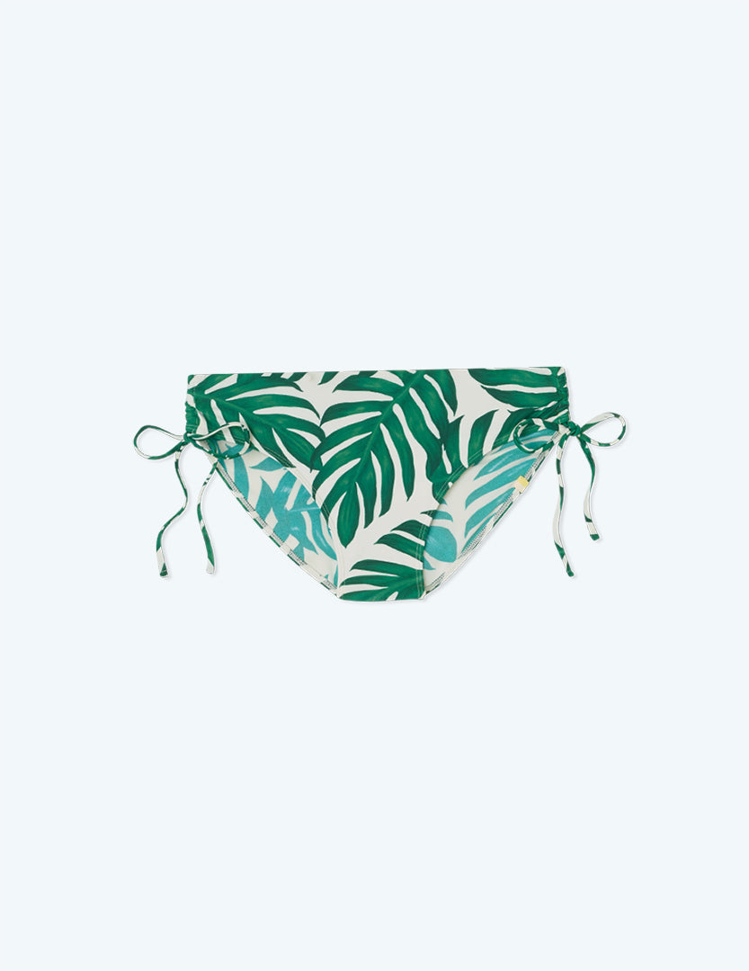 The Cinched Bikini Bottom - Paradise Palms