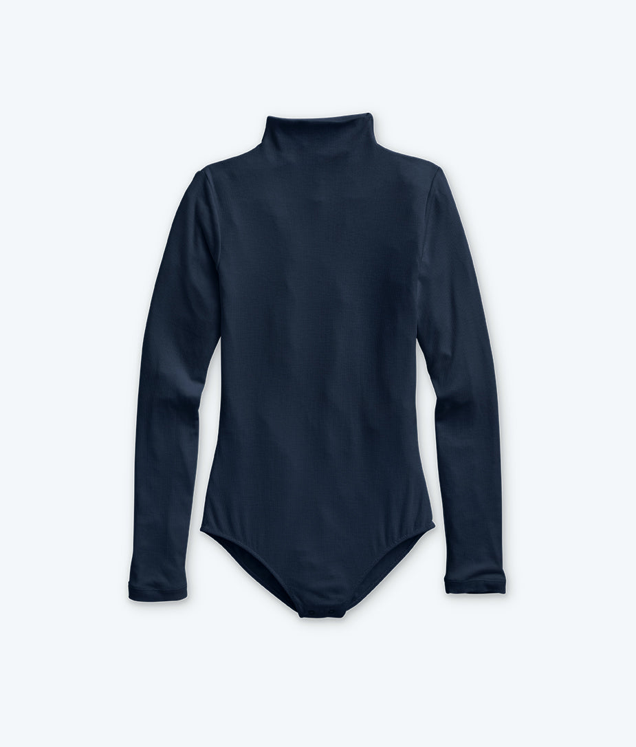 The Long Sleeve Day to Night Bodysuit: TENCEL™ Edition - Midnight