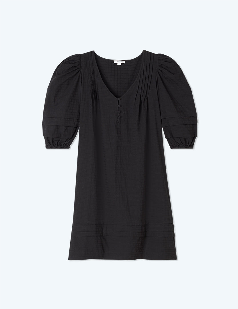 The Cotton Pintuck Dress - Sea Urchin