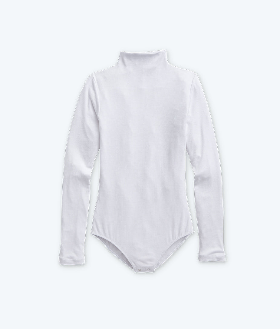 The Long Sleeve Day to Night Bodysuit: TENCEL™ Edition - White Sand