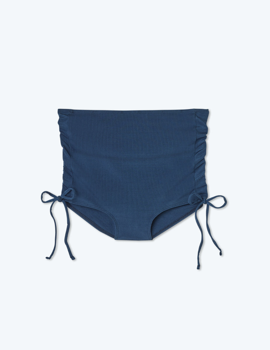 The Maternity Cinched High Rise - Deep Sea