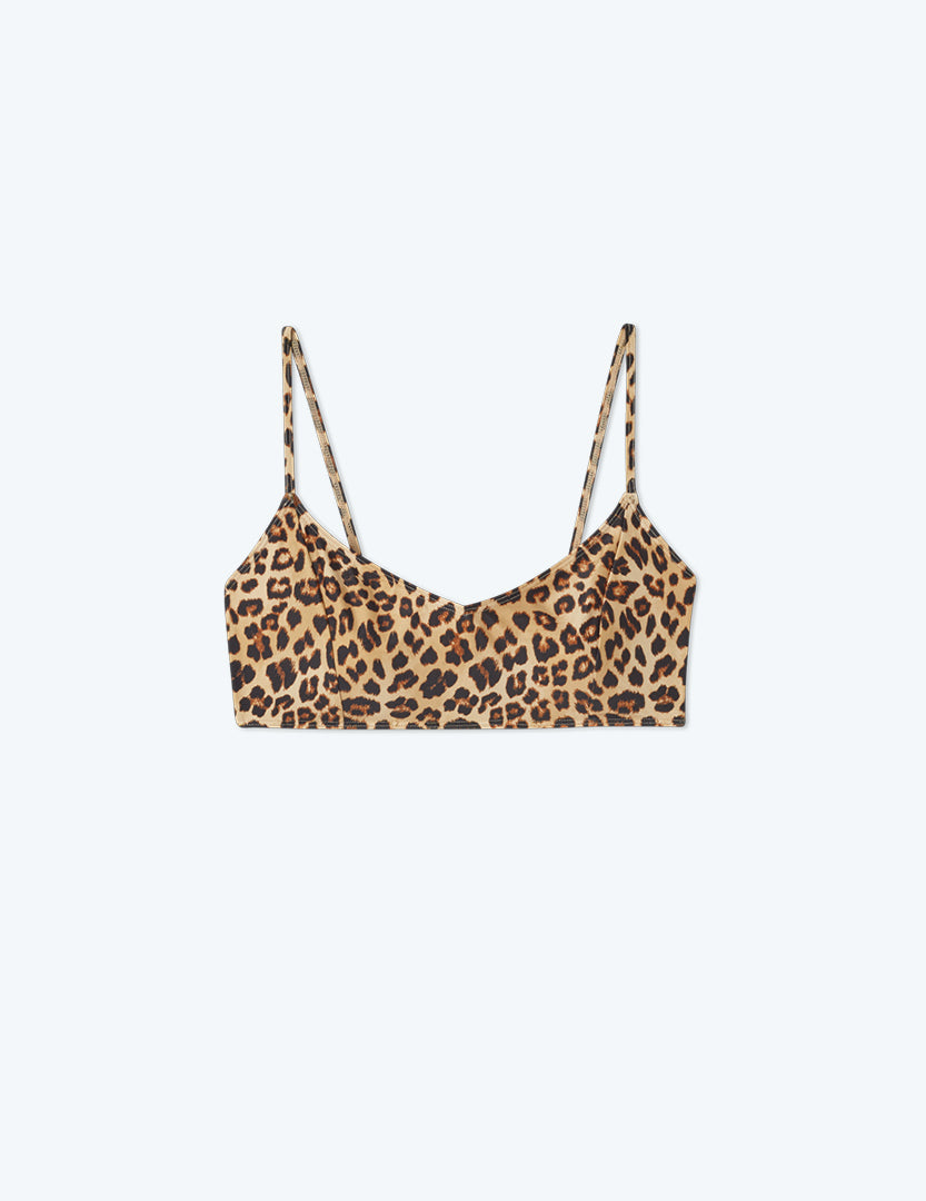 The Wanderlust Bikini Top - Leopard