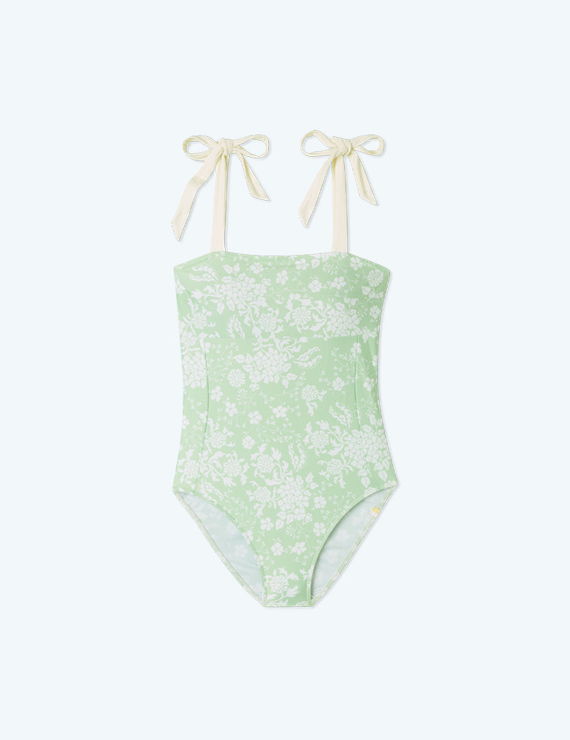 The Tie Oasis - Vintage Floral in Ivy