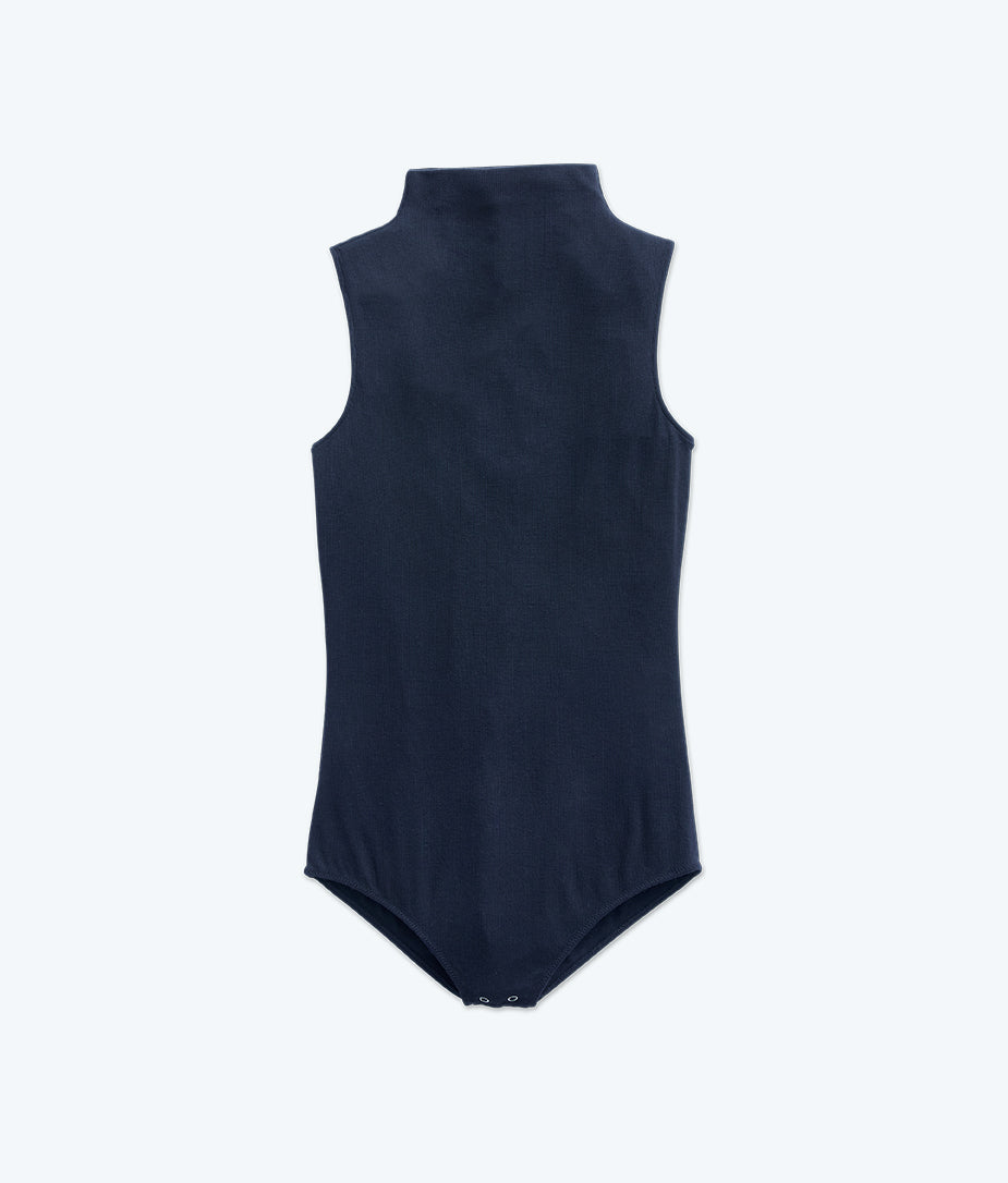 The Sleeveless Day to Night Bodysuit: TENCEL™ Edition - Midnight