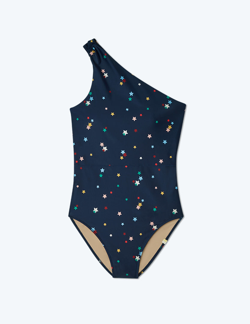 The Long Torso Ruched Sidestroke - Small Scatter Stars in Deep Sea