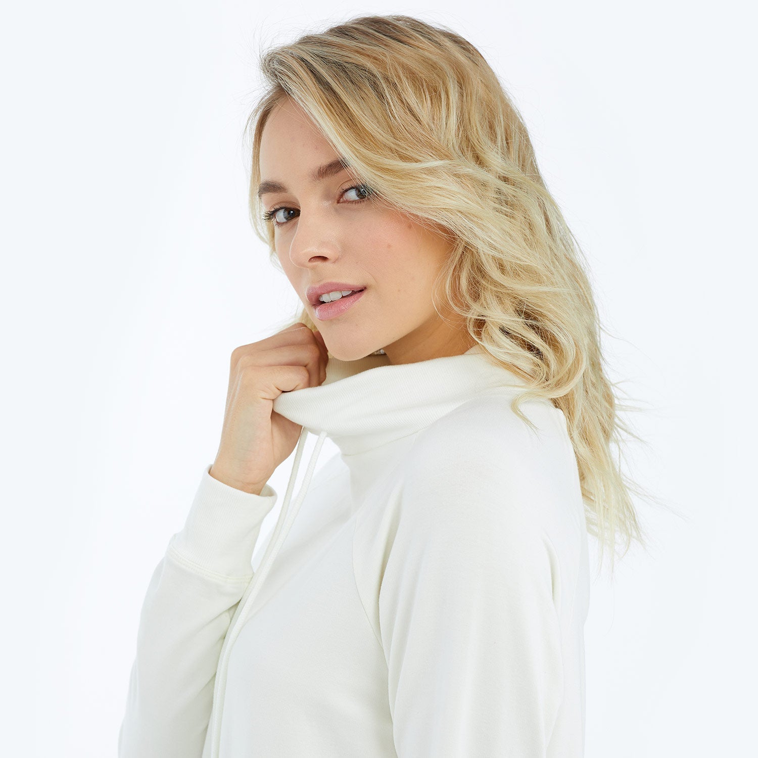 The Softest French Terry Funnel Neck Pullover - Main