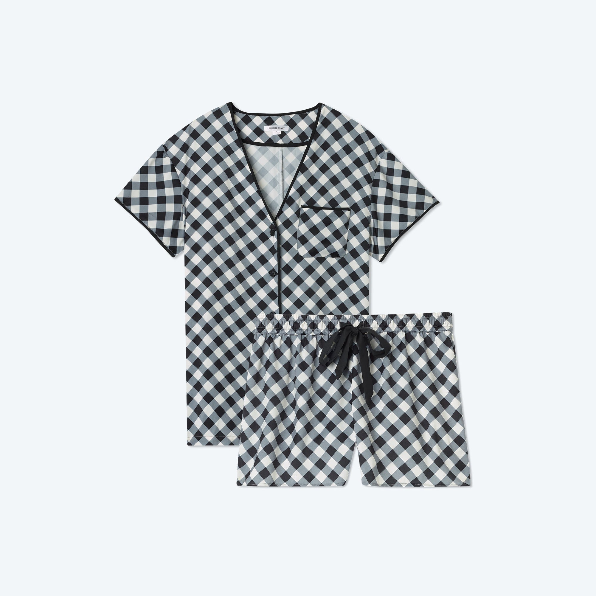The Cloud 9 Silky PJ Shorts Set - Main