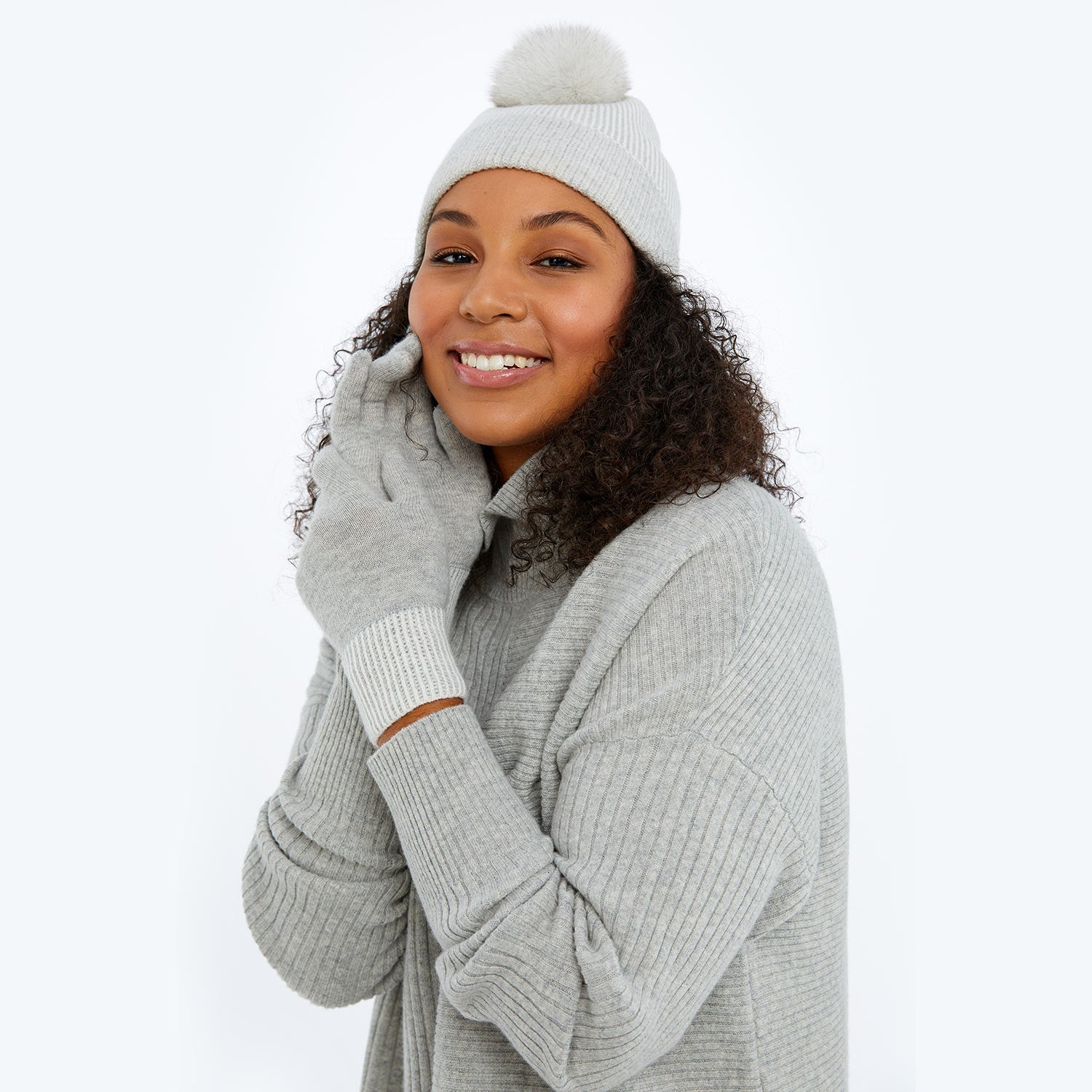 The Coziest Cashmere Blend Gloves - Main