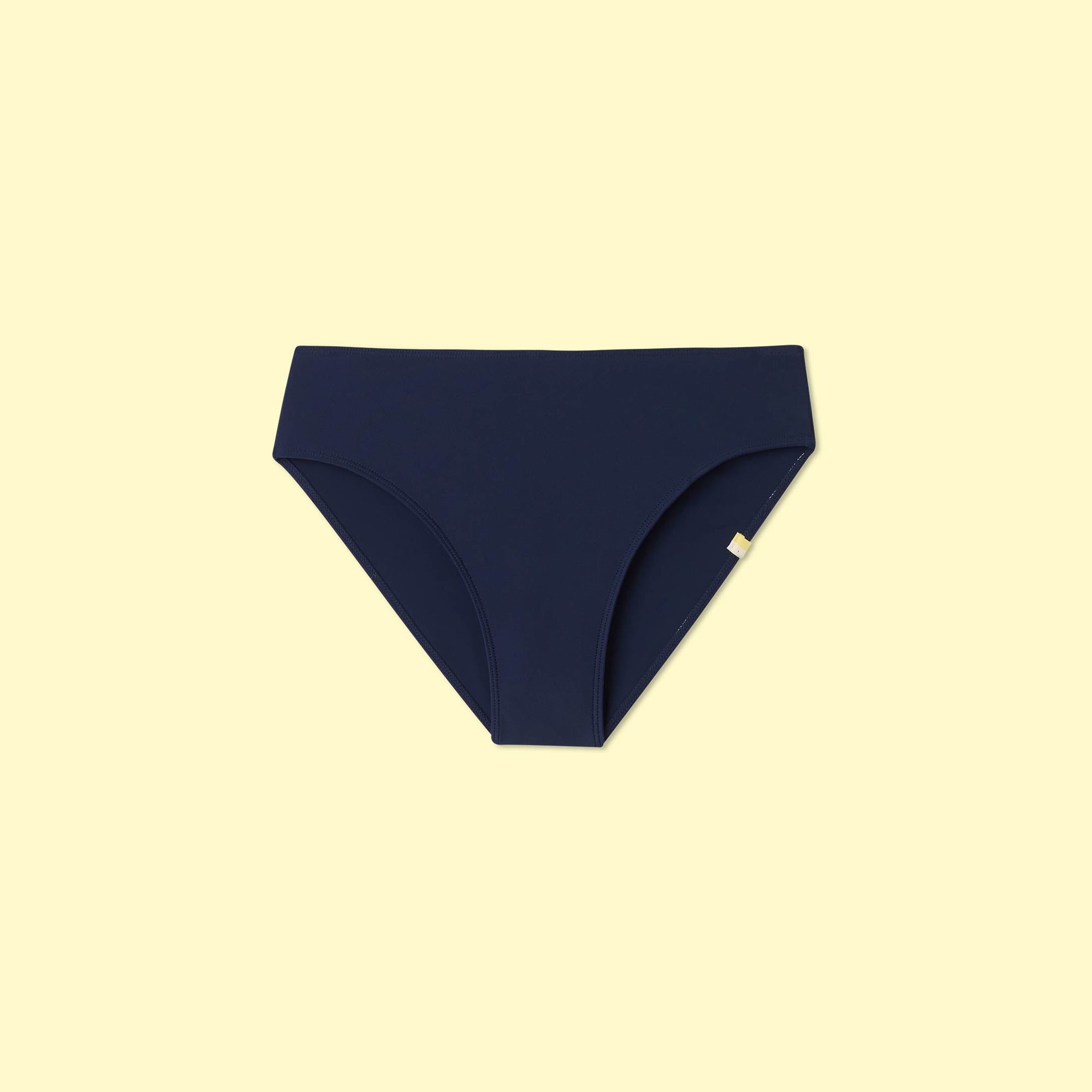The High Leg Mid Rise Bikini Bottom Deep Sea 