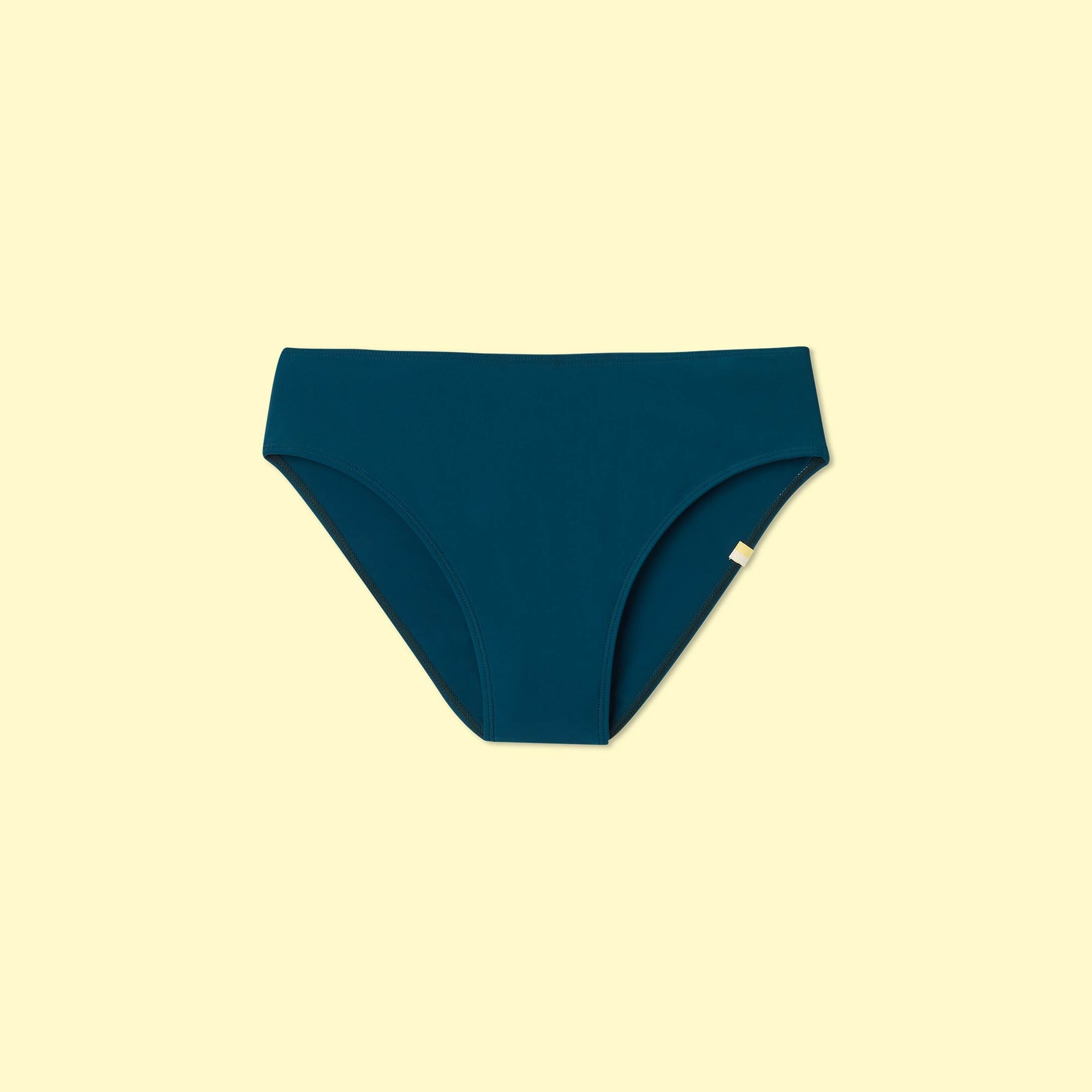 The High Leg Mid Rise Bikini Bottom Seaweed 