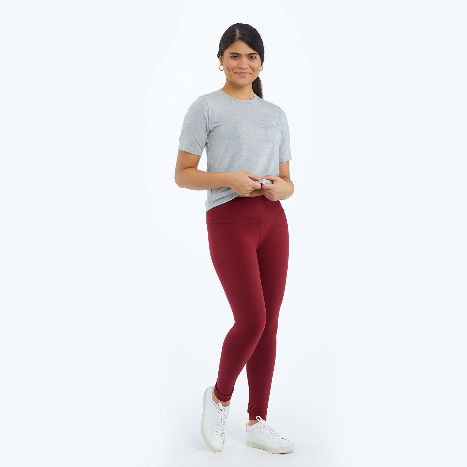 The Brushed High Rise Full Length Leggings - Main