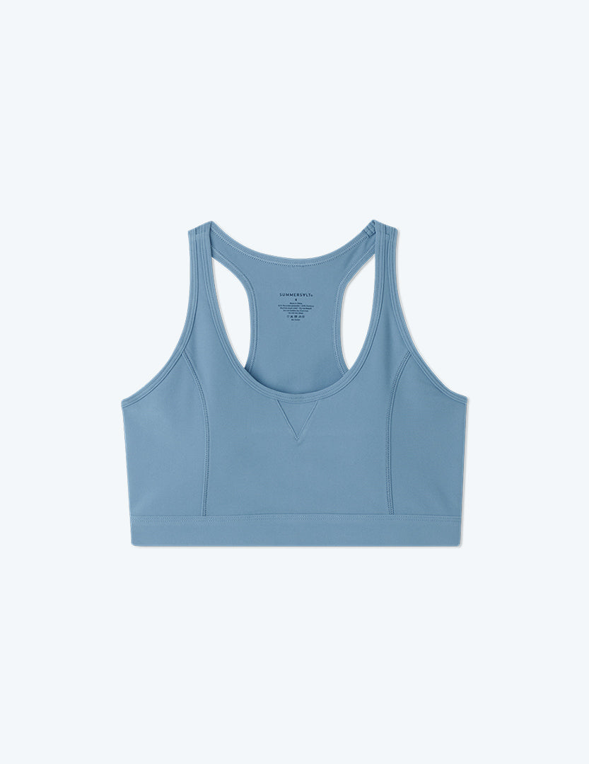 The Midi Sports Bra - Slate