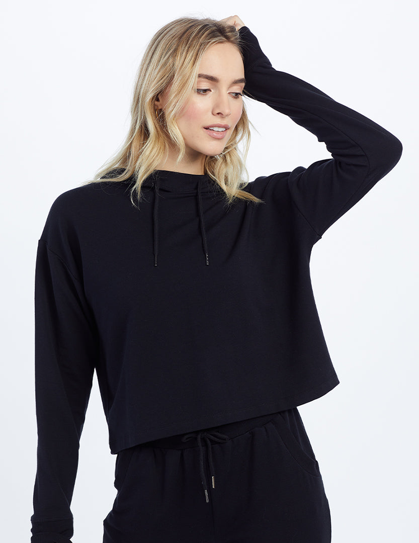 The Softest French Terry Cropped Hoodie - Main
