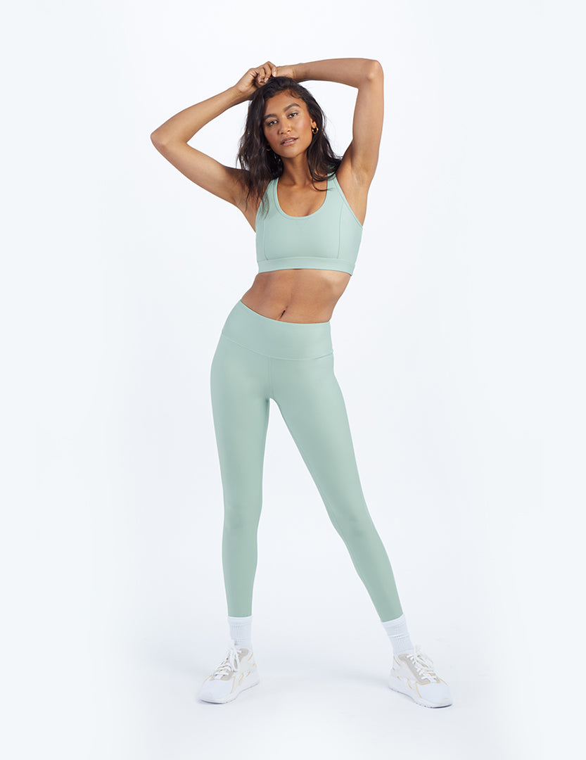 The Do-It-All High Rise 7/ 8 Leggings - Sage