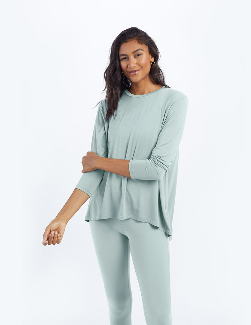 The Convertible Split Back Long Sleeve - Sage