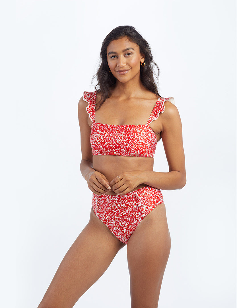 The Ruffle Oasis Bikini Top - Main