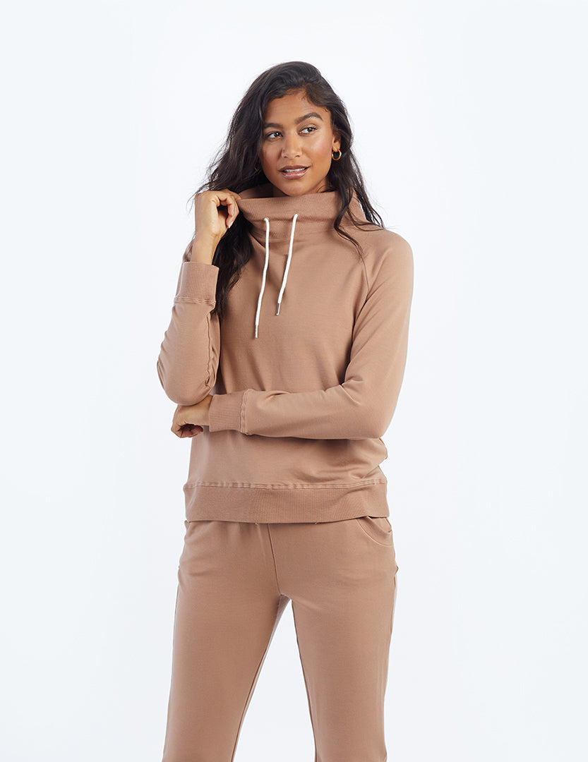 The Softest French Terry Funnel Neck Pullover - Main