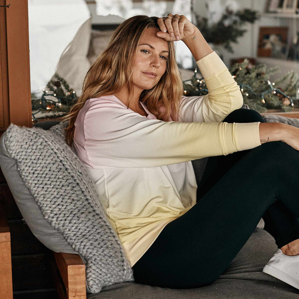 The Softest French Terry Relaxed Crew - Ombre