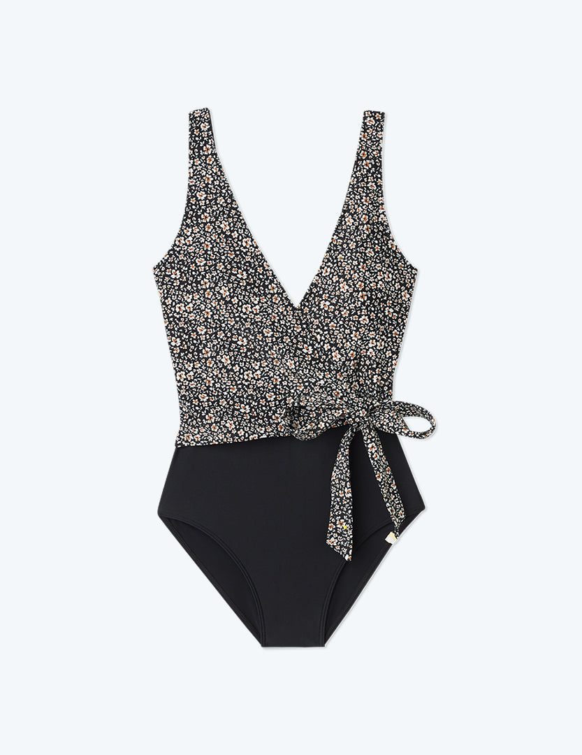 The Perfect Wrap One Piece - In Bloom in Sea Urchin