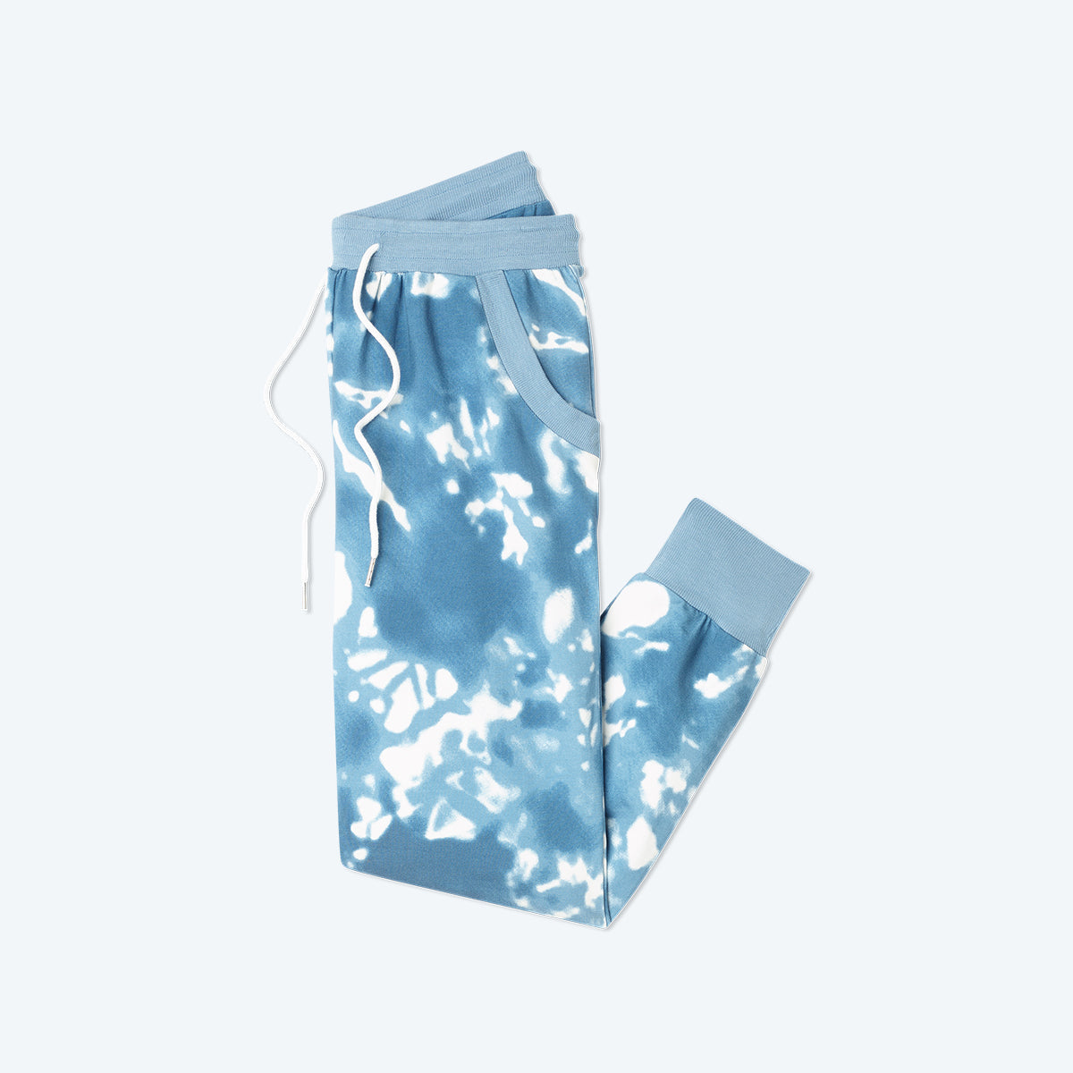 The Softest French Terry Jogger - Blue Horizon Tie Dye