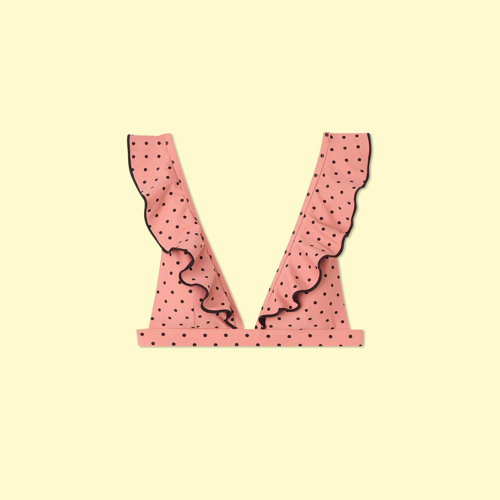 The Ruffle Plunge Bikini Top
