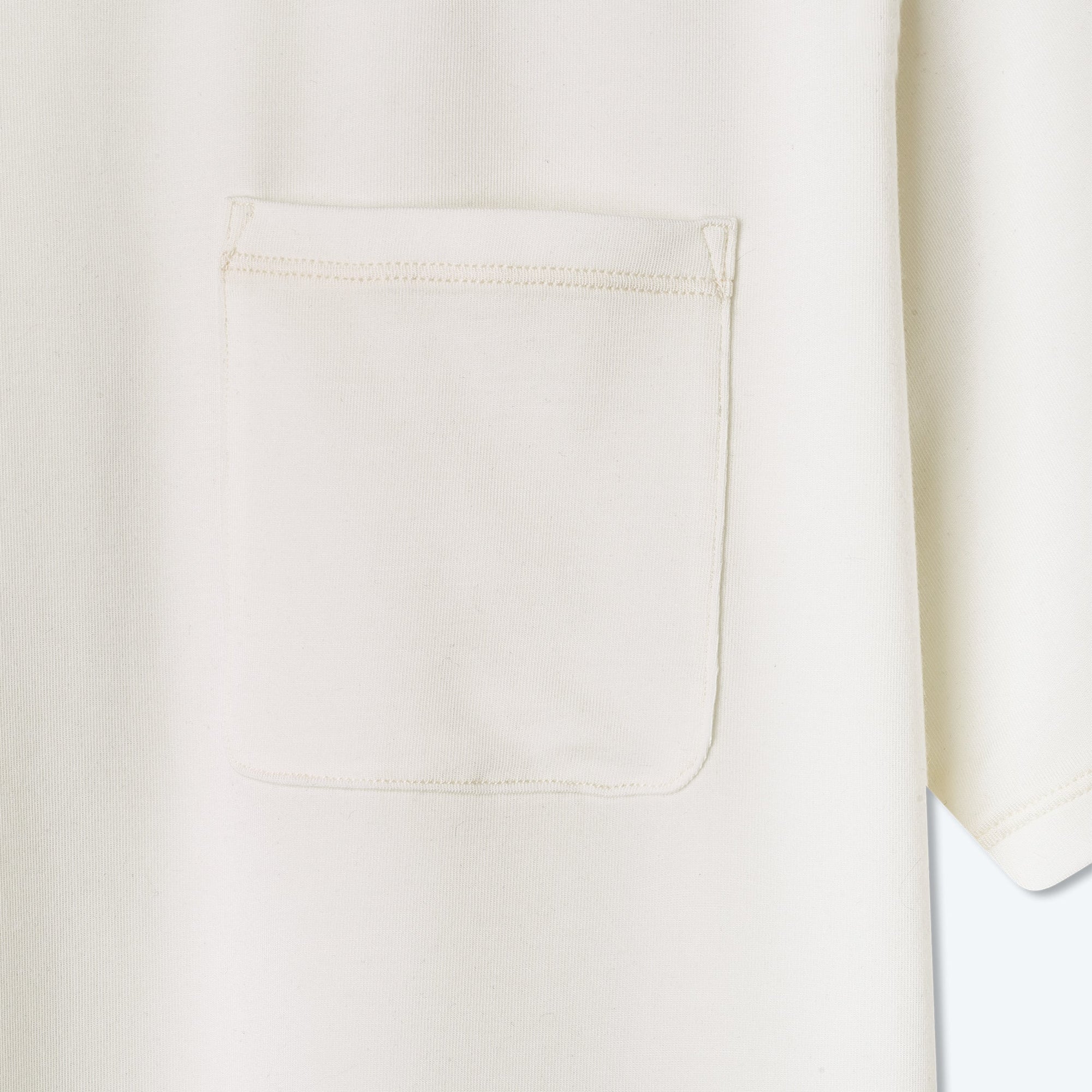 The Softest Tencel Short Sleeve Pocket T-Shirt - White Sand