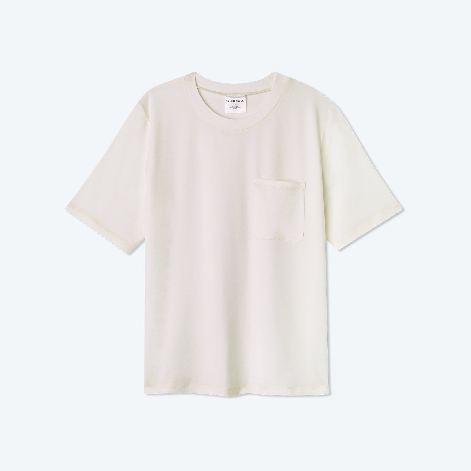 The Softest Tencel Short Sleeve Pocket T-Shirt - White Sand