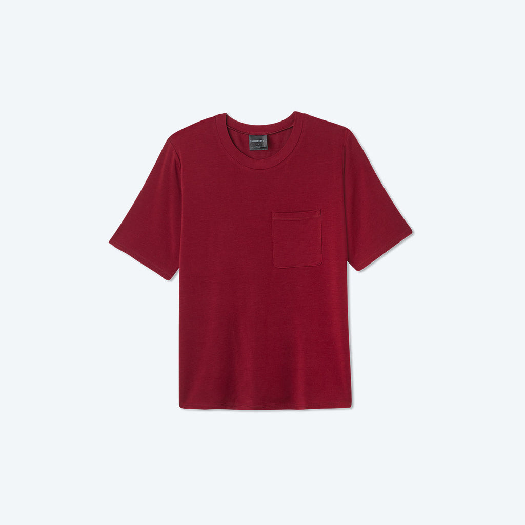 The Softest Tencel Short Sleeve Pocket T-Shirt - Pinot