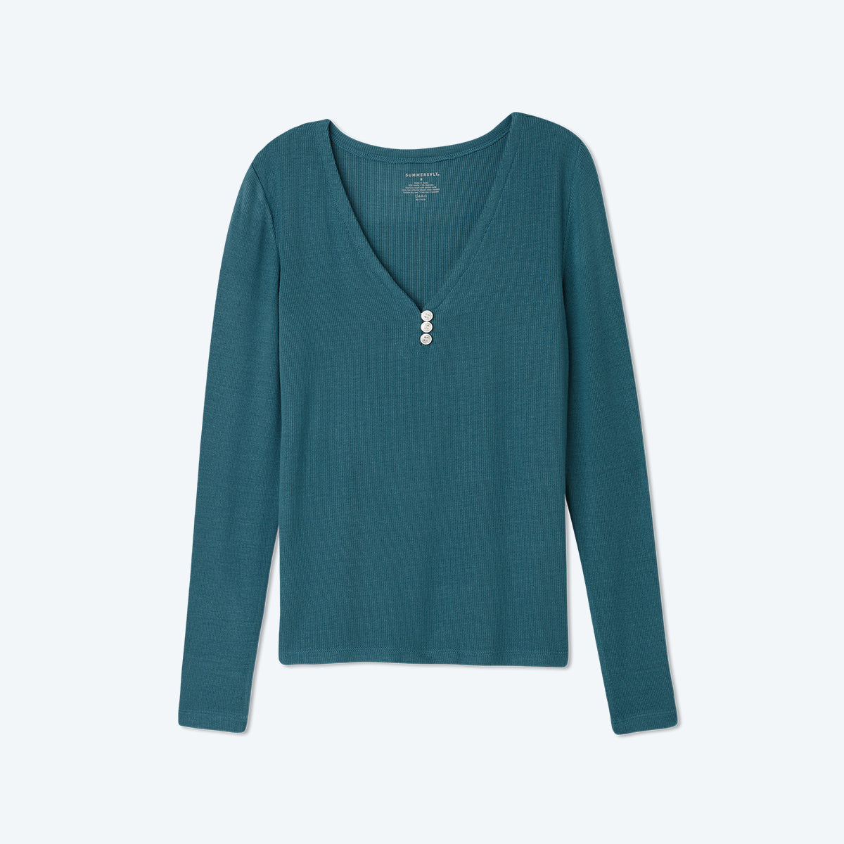 The Softest Ribbed Long Sleeve Henley - Venetian