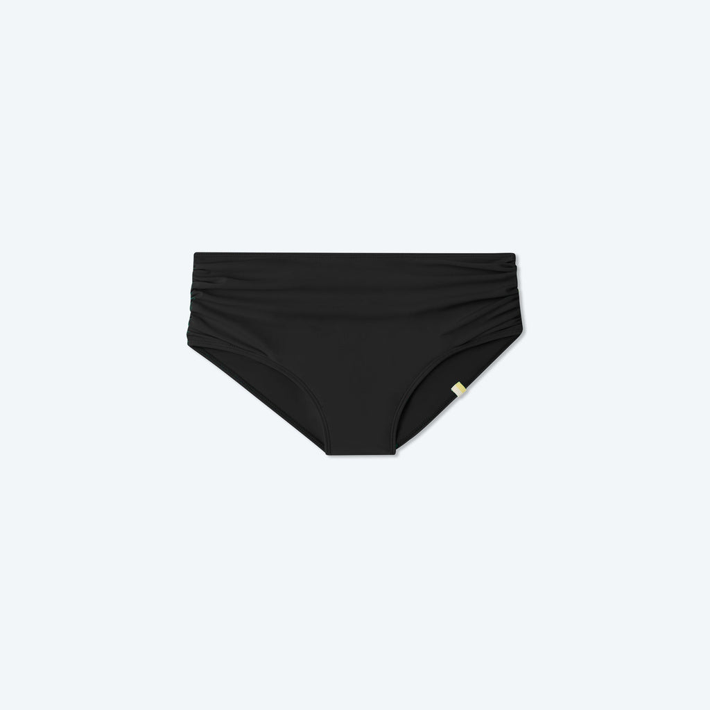 The Ruched High Leg High Rise Bottom - Sea Urchin
