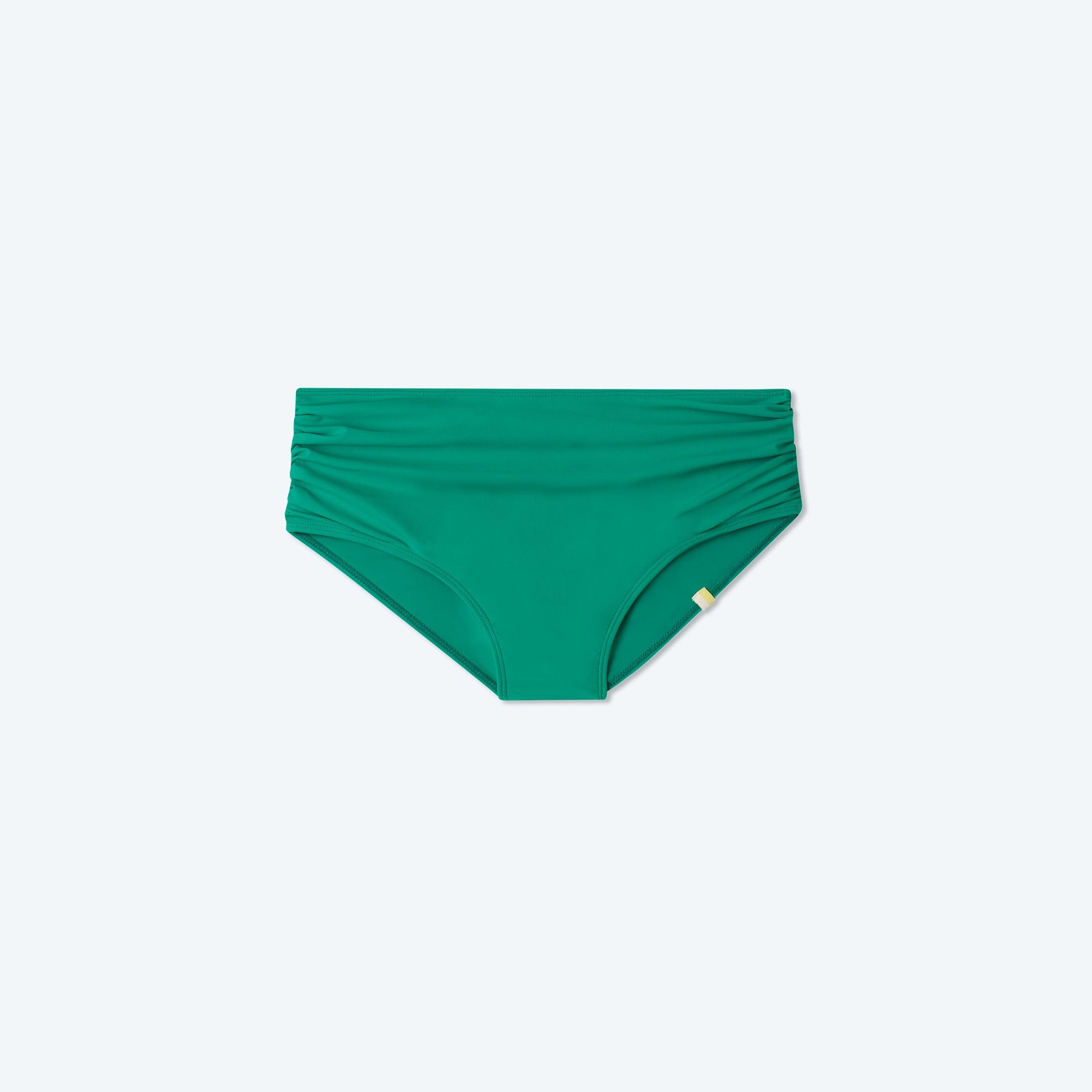 The Ruched High Leg High Rise Bottom - Seaglass