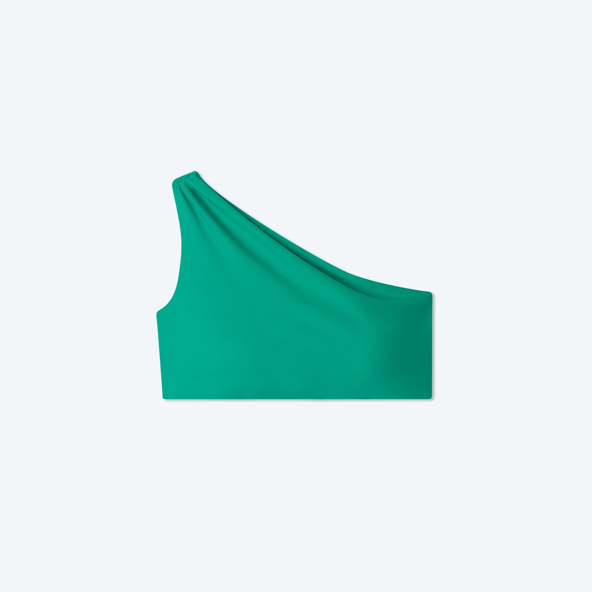 The Ruched Sidestroke Bikini Top - Seaglass