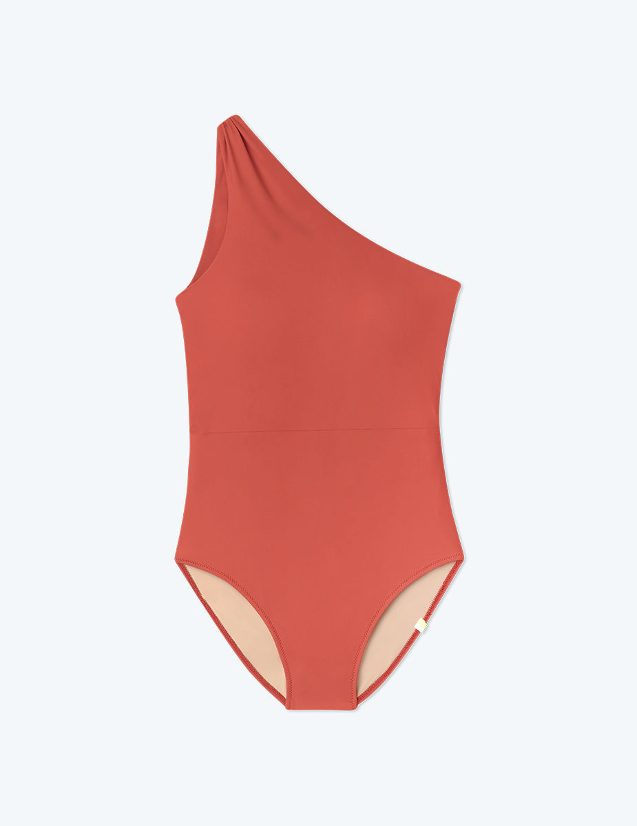 The Ruched Sidestroke - Terracotta