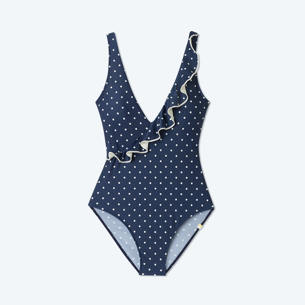 The Ruffle Wrap One-Piece - Main