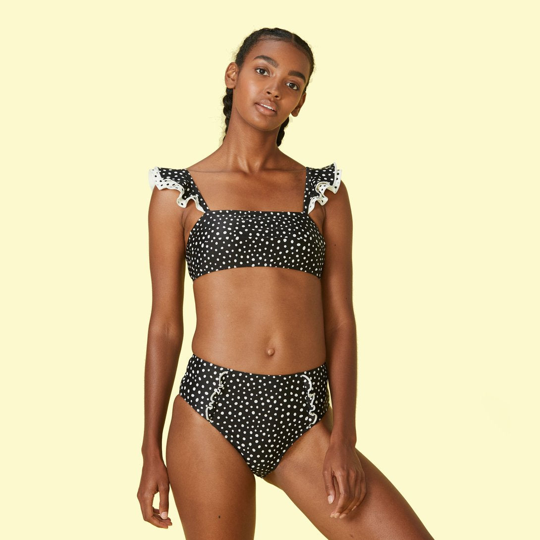 The Ruffle Oasis in On the Dot Bikini Bundle
