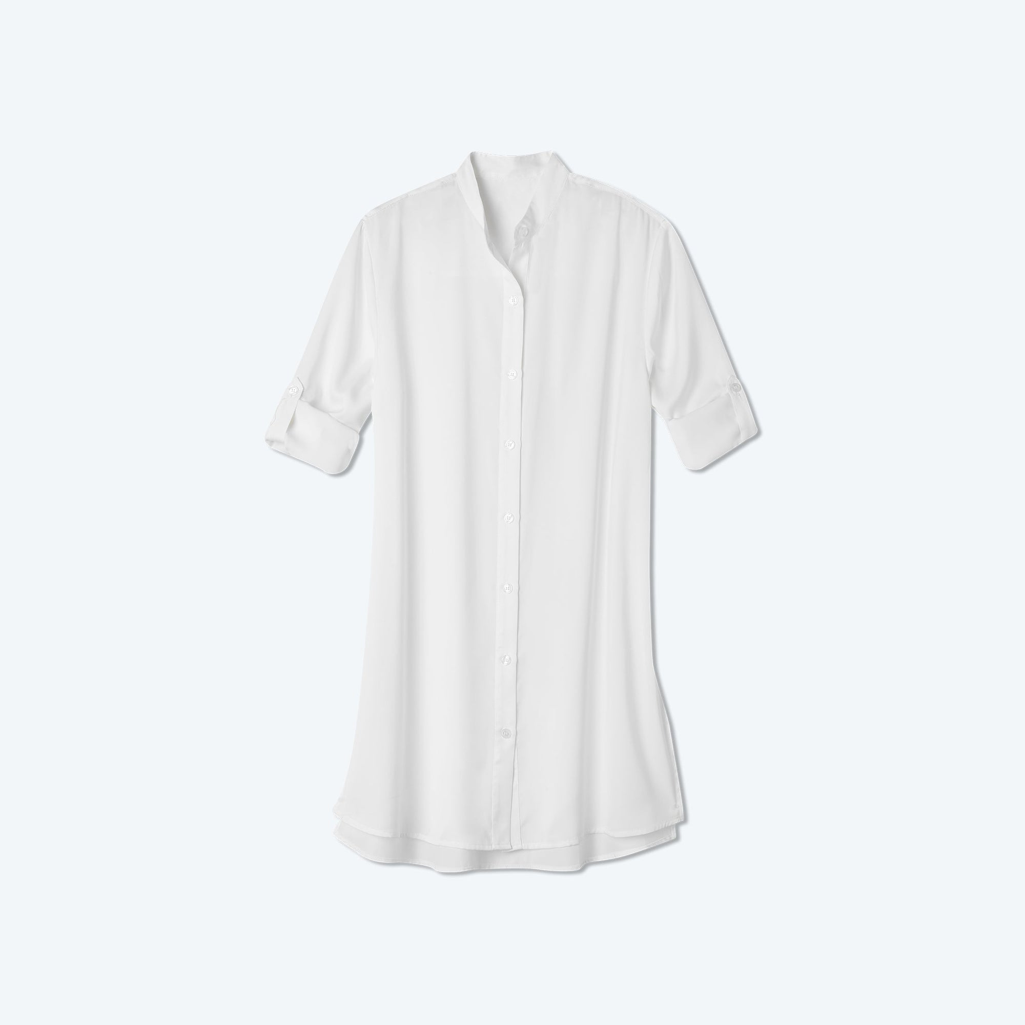 The Short Effortless Shirtdress Cover-Up - White Sand