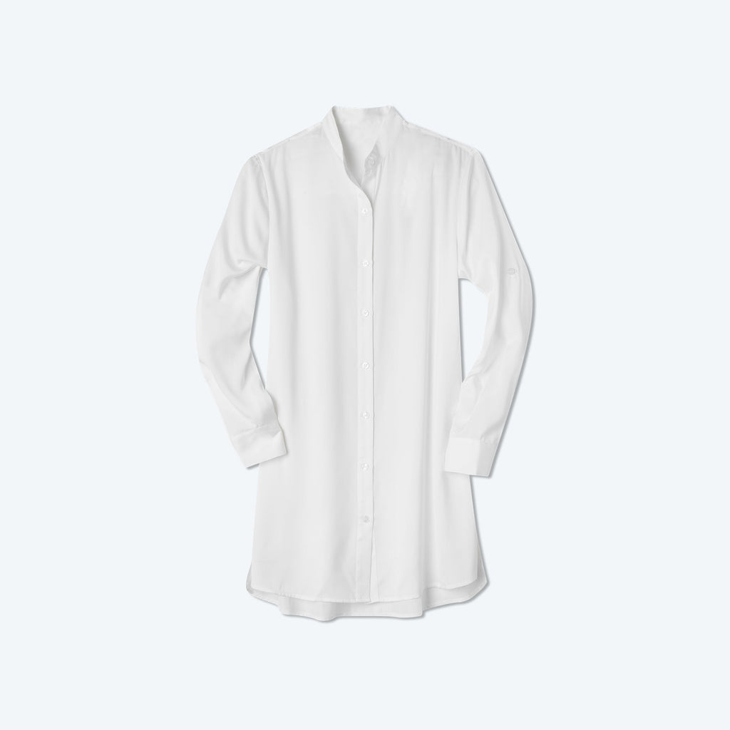 The Short Effortless Shirtdress Cover-Up - White Sand