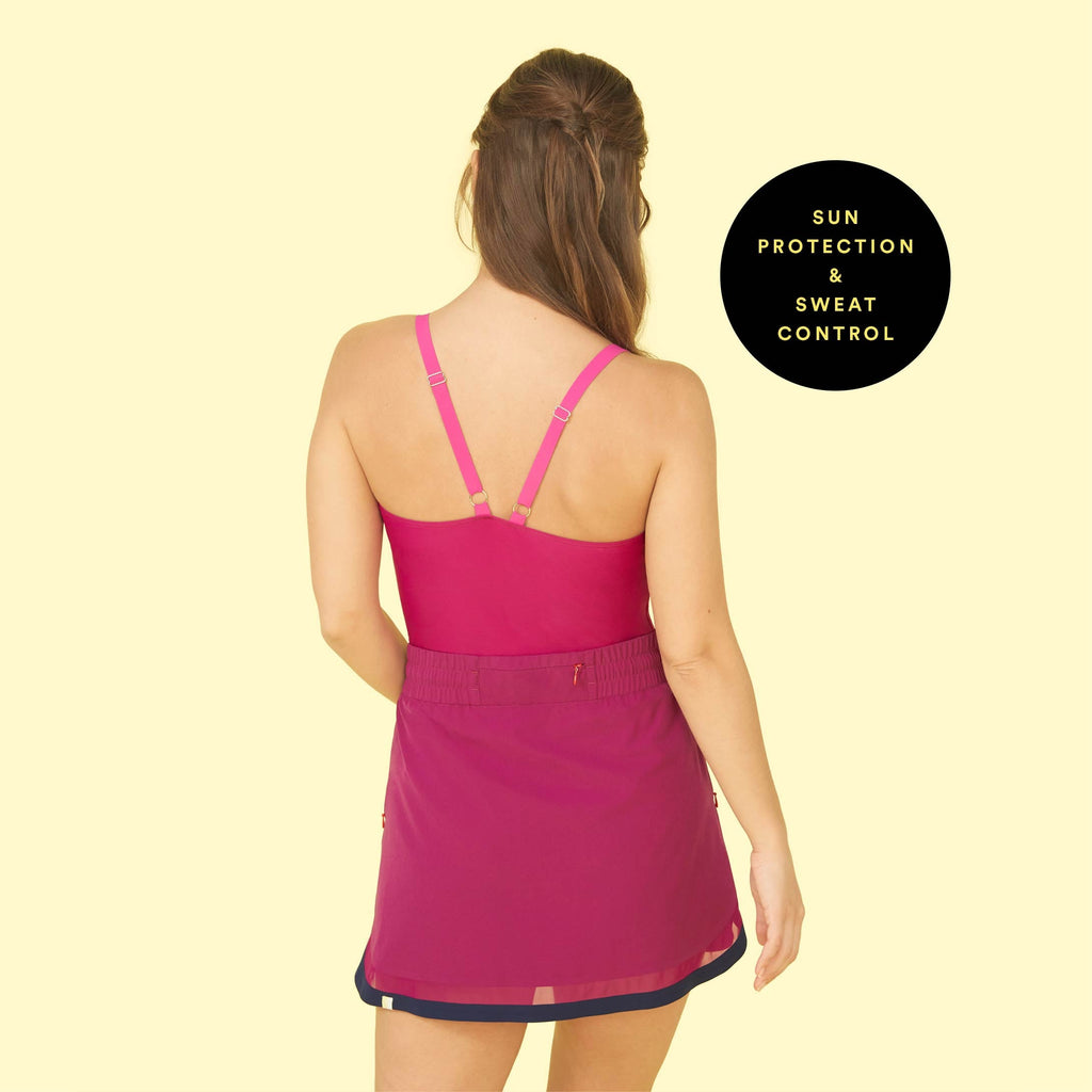The Beyond the Lounge Chair Skirt - Orchid & Hibiscus & Atlantic