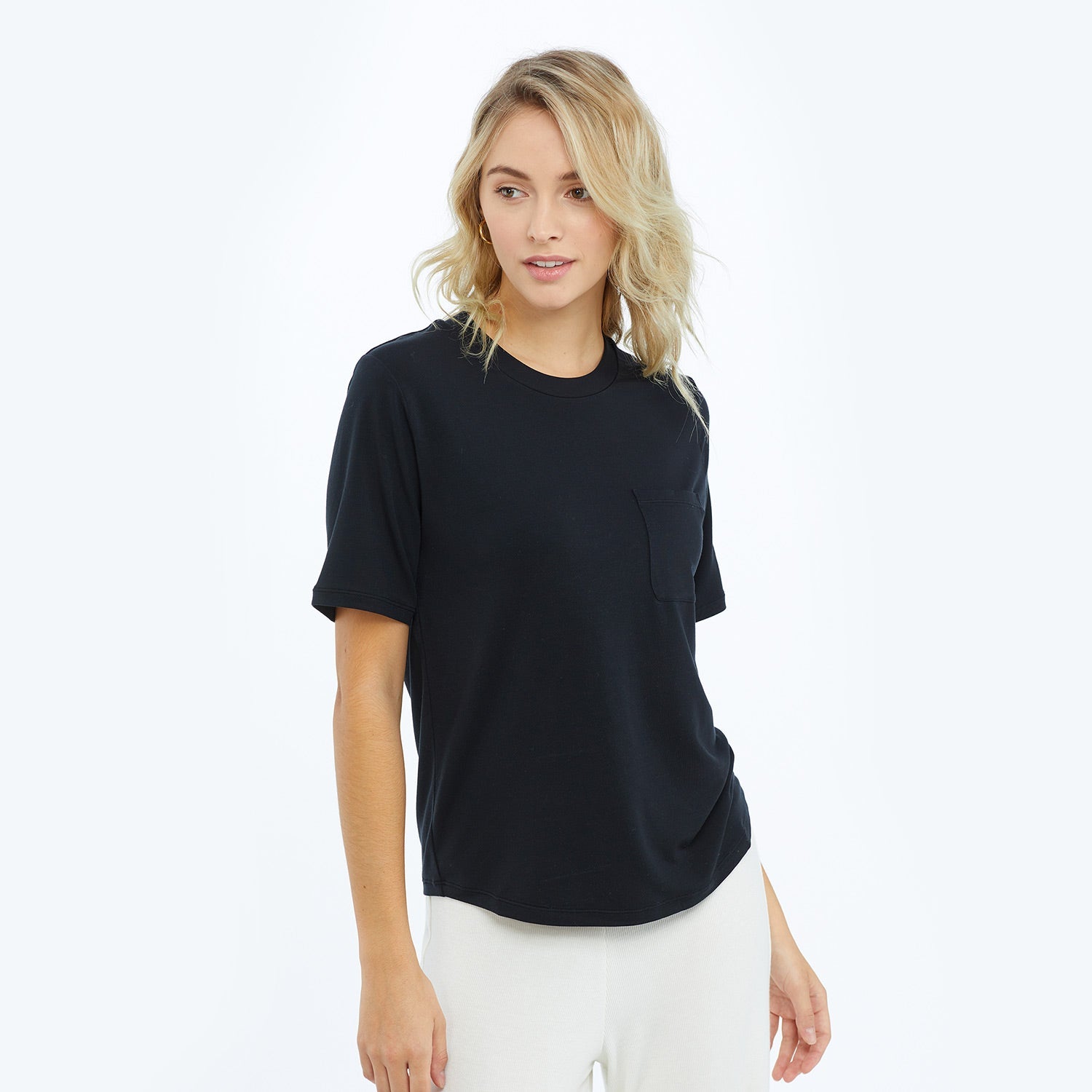 The Softest Tencel Short Sleeve Pocket T-Shirt - Main