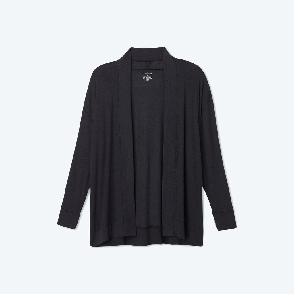 The Softest Ribbed Cardigan - Sea Urchin