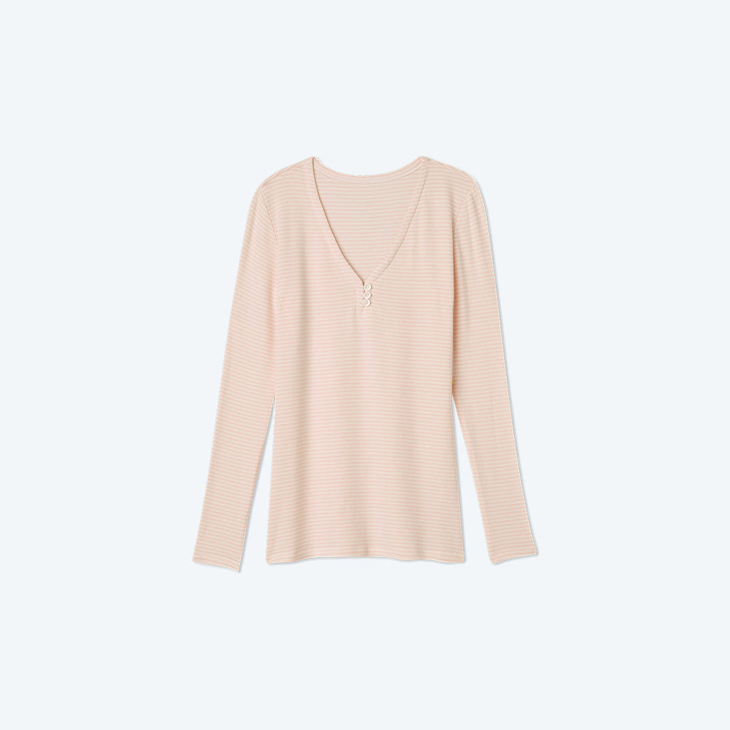 The Softest Ribbed Long Sleeve Henley - Main
