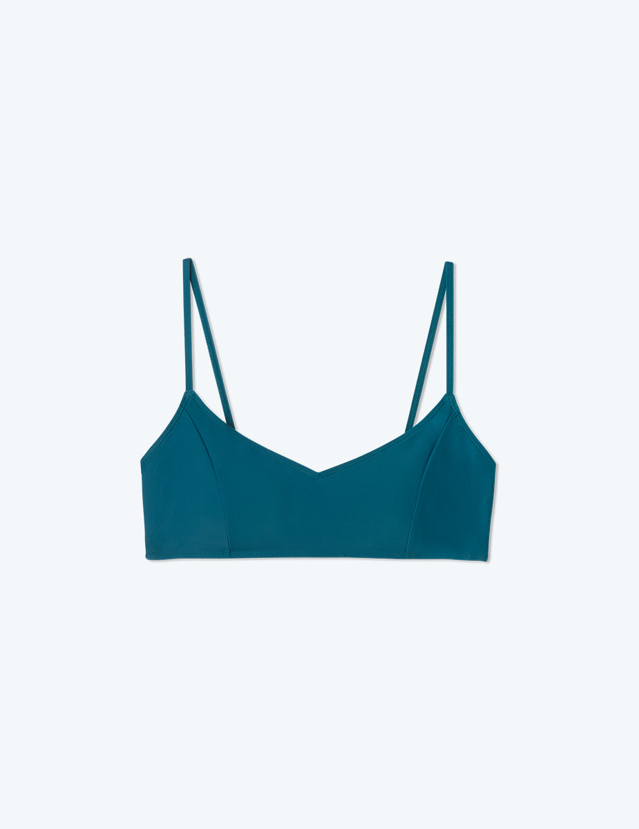 The Wanderlust Bikini Top - Seaweed