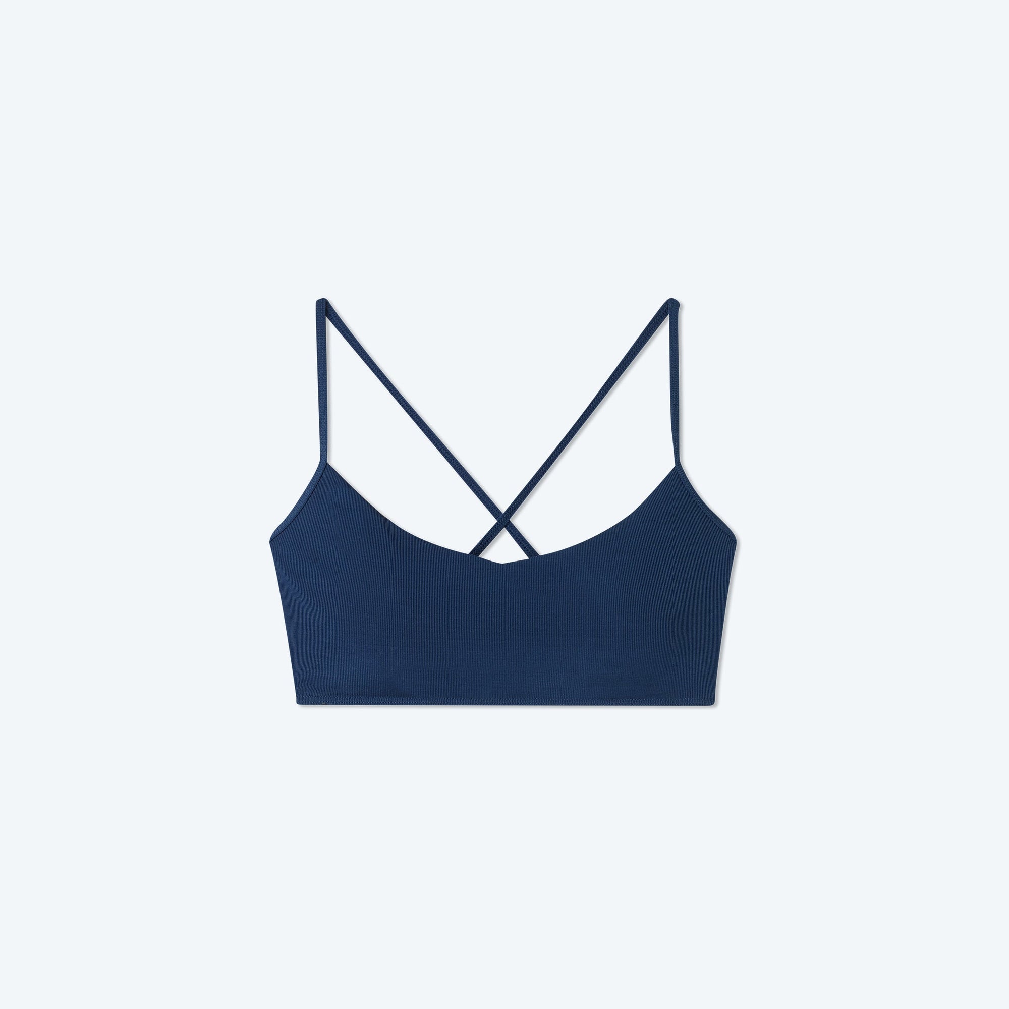 The Maternity Ribbed Voyager Bikini Top - Deep Sea