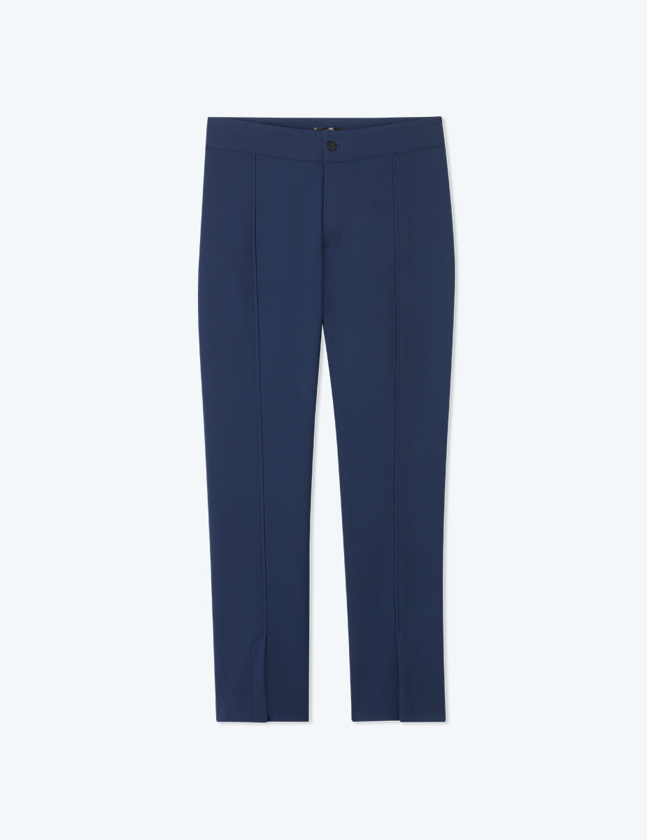 The Multitasking Slit Front Ankle Pant - Deep Sea